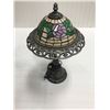 Image 1 : STAINED GLASS LAMP, MODERN, 17" TALL