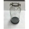 Image 1 : 3 GALLON GLASS JAR W/HANDLE, (SMOOTH), *CHIP ON TOP RIM*