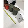 Image 1 : 2 ARMY CANNISTERS, HEATER & ALARM BOX