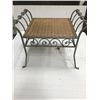 Image 1 : WROUGHT IRON VANITY STOOL