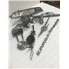 Image 1 : LOT OF CHROME MIRRORS, EMBLEMS & SPEEDOMETER