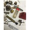 Image 3 : LOT OF COLLECTIBLE LAMP PARTS, GOGGLES, BELL, PICOTS, ETC.