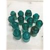 Image 1 : 13 BLUE INSULATORS