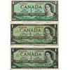 Image 1 : 3 CNDN $1 BANK NOTES 1954, LAWSON/BAVEY, 2 1967 BEATTIE/RASMINSKY