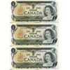 Image 1 : 5 CNDN $1 BANK NOTES 1973 CONSECUTIVE 3 LETTER SERIAL NUMBERS, UNCIRCULATED CROWE/BOVEY
