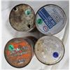 Image 10 : 4 OIL TINS, EXXON, GULF, ESSO, SHELL