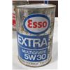 Image 8 : 4 OIL TINS, EXXON, GULF, ESSO, SHELL