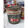 Image 2 : 4 OIL TINS - GULF, COOP, MOBIL JET OIL II - PARTLY FULL, BA 5LB OIL