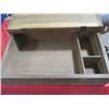 Image 1 : WOODEN ARTIST CHEST, 25X17X7, HINGED LID
