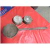 Image 1 : CAST IRON FORGE LADLE & WEIGHTS