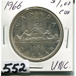 1966 CNDN SILVER DOLLAR UNC