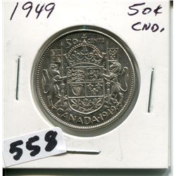 1949 CNDN SILVER 50 CENT PC