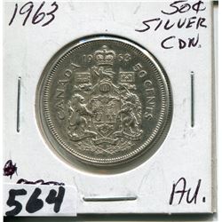 1963 CNDN SILVER 50 CENT PC