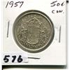 Image 1 : 1957 CNDN SILVER 50 CENT PC