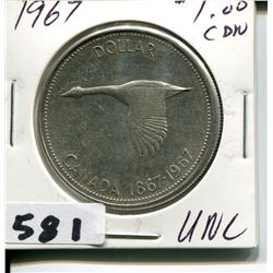 1967 CNDN SILVER DOLLAR