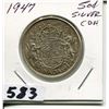 Image 1 : 1947 CNDN SILVER 50 CENT PC