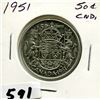 Image 1 : 1951 CNDN SILVER 50 CENT PC