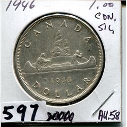 1946 CNDN SILVER DOLLAR