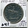 Image 1 : 1973 CNDN .500 SILVER RCMP CENTENNIAL DOLLAR