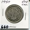 Image 1 : 1957 CNDN SILVER 50 CENT PC