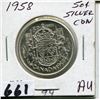 Image 1 : 1958 CNDN SILVER 50 CENT PC