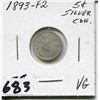 Image 1 : 1893 CNDN SMALL SILVER NICKEL