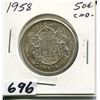 Image 1 : 1958 CNDN SILVER 50 CENT PC