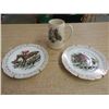 Image 1 : 2 GAINSBORO HORSE PLATES & SADLER MUG