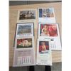 Image 1 : 6 ADVERTISING CALENDARS FROM 1970s