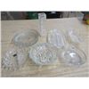 Image 1 : LOT OF CONDIMENT DISHES, & VASE, (1 - 22KT HAZEL ATLAS GLASS CO)