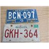 Image 1 : 2 LICENSE PLATES, (NEW BRUNSWICK & BC)