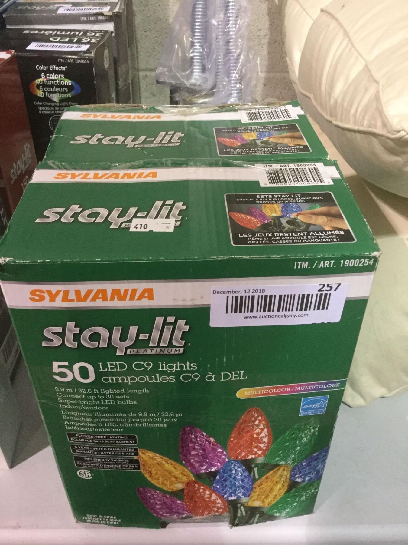 Sylvania Stay Lit 50 Multicolor LED C9 Lights Lot of 2