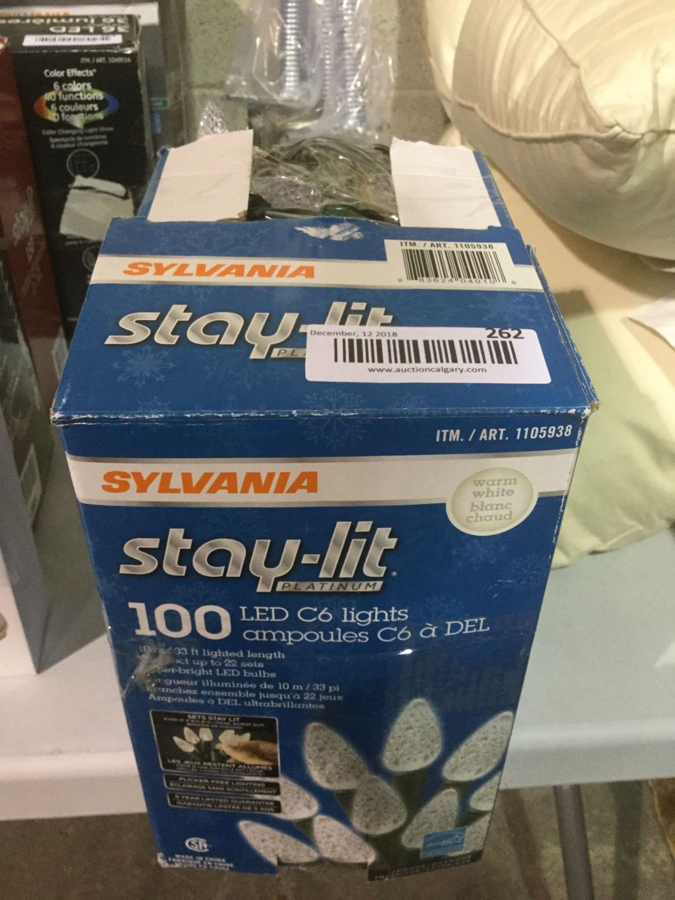 Sylvania Stay Lit 100 LED C6 Lights Lot of 2