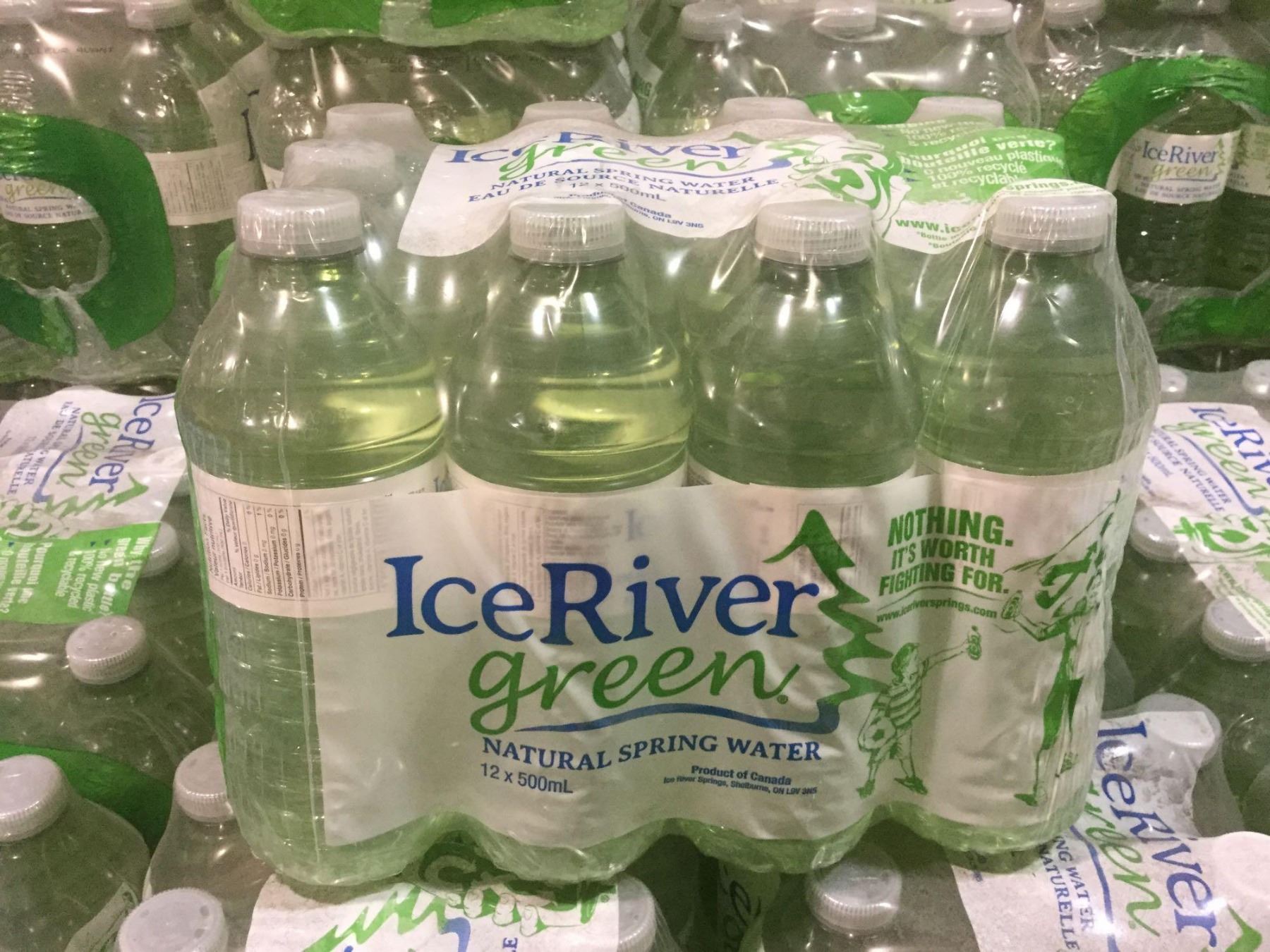 Ice River Green Natural Spring Water (12 x 500mL) Lot of 24