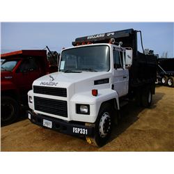 1994 MACK CS-MIDLINE DUMP TRUCK, VIN/SN:VG6BA09B2RB700688 - S/A, DIESEL ENGINE, 6 SPEED TRANS, 33,00