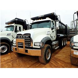2017 MACK GU713 VIN/SN:1M2AX07C6HM036517 - TRI-AXLE, 455HP MACK MP8 ENGINE, MACK T310M 10 SPEED TRAN