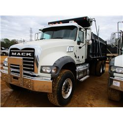 2017 MACK GU713 DUMP TRUCK, VIN/SN:1M2AX04C7HM036370 - T/A, 405 HP MACK MP7 ENGINE, ALLISON A/T, 44K
