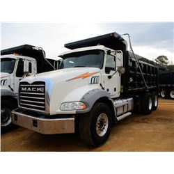 2016 MACK GU813 DUMP, VIN/SN:1M2AX13C2GM060288 - T/A, 405HP MACK MP7 ENGINE, ALLISON 4500RDS A/T, 44