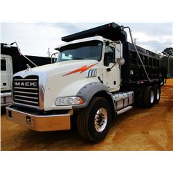 2016 MACK GU813 DUMP, VIN/SN:1M2AX13C1GM061075 - T/A, 405HP MACK MP7 ENGINE, ALLISON 4500RDS A/T, 44