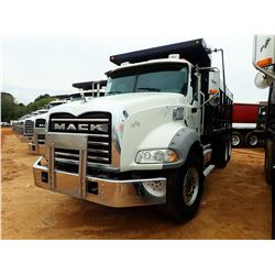 2015 MACK GU813 DUMP, VIN/SN:1M2AX13C5FM030300 - T/A, 405HP MACK MP7 ENGINE, ALLISON 4500RDS A/T, 44