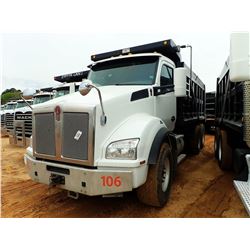 2015 KENWORTH T880 DUMP, VIN/SN:1NKZLP0X7FJ465767 - T/A, 430HP PACECAR ENGINE, AUTO SHIFT TRANS, 46K