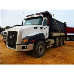 2012 CAT CT660S DUMP, VIN/SN:1HTJGTKT2CJ077057 - TRI-AXLE, CAT CT13 DIESEL ENGINE, A/T, 46K REARS, 2