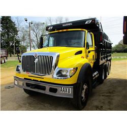 2007 INTERNATIONAL 7600 DUMP, VIN/SN:1HTWYSBT97J471481 - TRI-AXLE, CAT C13 DIESEL ENGINE, 8LL TRANS,
