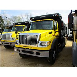 2007 INTERNATIONAL 7600 DUMP, VIN/SN:1HTWYSBT77J471480 - TRI-AXLE, CAT C13 DIESEL ENGINE, 8LL TRANS,