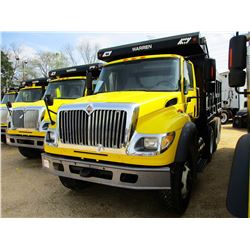 2007 INTERNATIONAL 7600 DUMP, VIN/SN:1HTWYSBT77J471477 - TRI-AXLE, CAT C13 DIESEL ENGINE, 8LL TRANS,