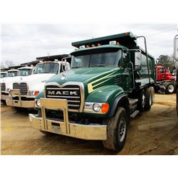 2005 MACK CV713 DUMP, VIN/SN:1M2AG11C65M023776 - TRI-AXLE, MACK DIESEL ENGINE, 8LL TRANS, 16' HARD O