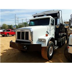 1999 FREIGHTLINER DUMP, VIN/SN:1FVX6MCB0XLA14658 - ISM 305V CUMMINS ENGINE, 9MLL TRANS, 46K REARS, 1