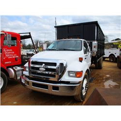 2007 FORD F650 ROLL OFF, VIN/SN:3FRNF65A37V515345 - S/A, CUMMINS DIESEL ENGINE, A/T, 295/75R22.5 TIR