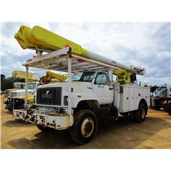 1995 GMC TOP KICK BUCKET TRUCK, VIN/SN:1GDP7H1JXSJ506816 - S/A, CAT DIESEL ENGINE, A/T, ALTEC AM 855
