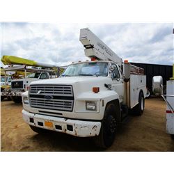 1994 FORD F700 BUCKET TRUCK, VIN/SN:1FDXK74C0RVA02977 - S/A, FORD DIESEL ENGINE, A/T, TEREX UTILITY 